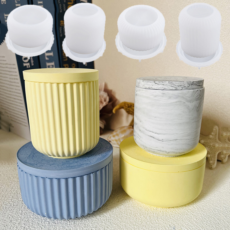 Candle Supplies Jars - Cement Candle Jar Silicone Mold with
