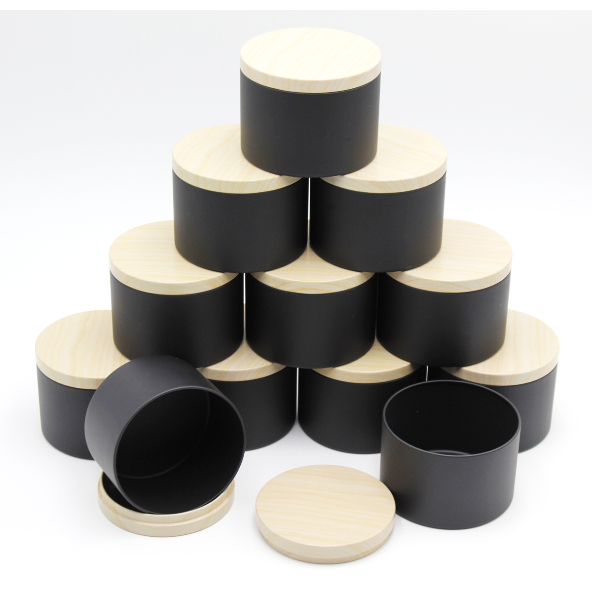 Metal Tin Lid 4Oz - 12Pcs 4oz Round Metal Tin Cans