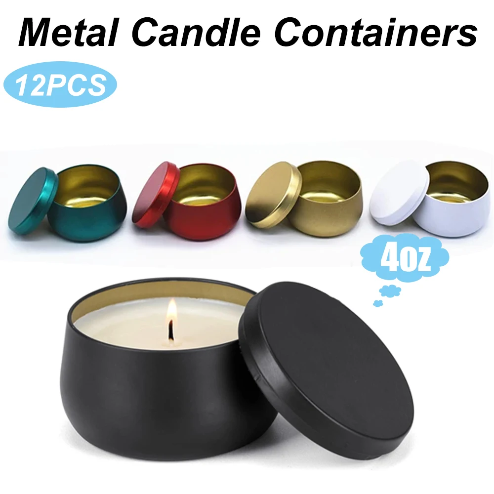 12PCS Metal Empty Tins With Li – Metal Tin Lid 4Oz recenzja i cena