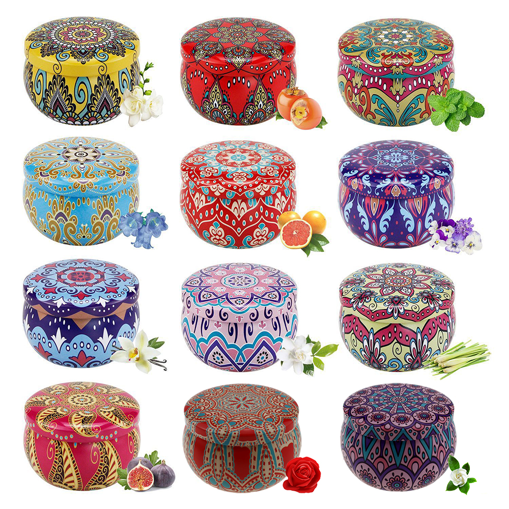 12Pcs Tinplate Empty Candle Ja – Metal Tin Lid 4Oz recenzja i cena