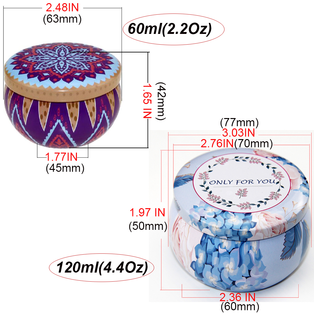 12Pcs Tinplate Empty Candle Ja – Metal Tin Lid 4Oz recenzja i cena