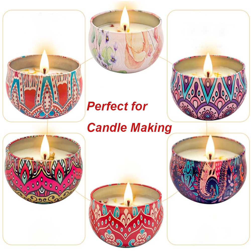 12Pcs Tinplate Empty Candle Ja – Metal Tin Lid 4Oz recenzja i cena
