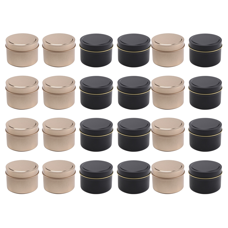 -A12R 24 Pack Candle Tin Cans  – Metal Tin Lid 4Oz recenzja i cena