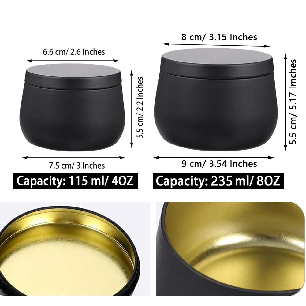 4oz/8oz Empty Metal Candle Tin – Metal Tin Lid 4Oz recenzja i cena