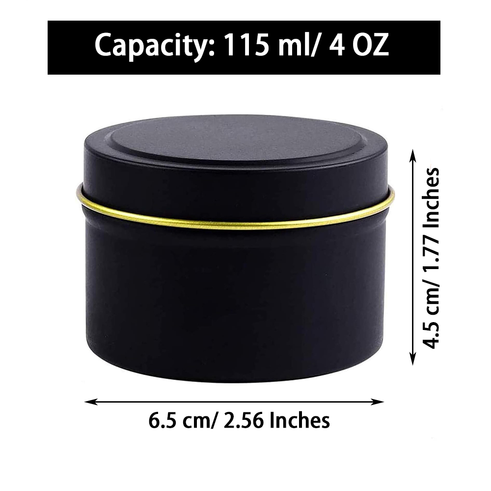 4 OZ Candle Tins 24 Pcs Empty  – Metal Tin Lid 4Oz recenzja i cena