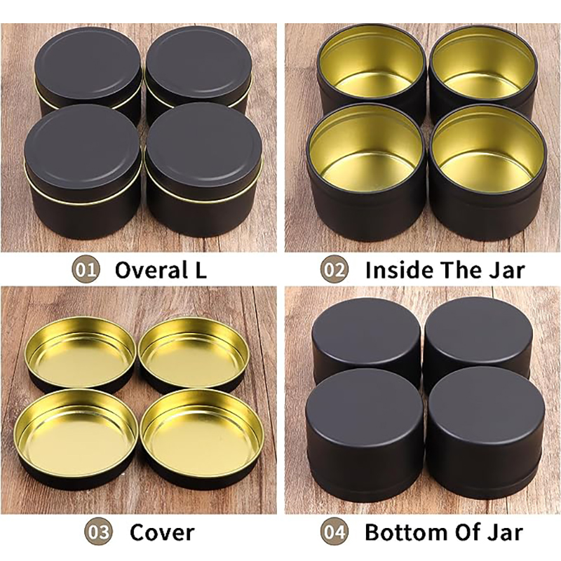 4 OZ Candle Tins 24 Pcs Empty  – Metal Tin Lid 4Oz recenzja i cena
