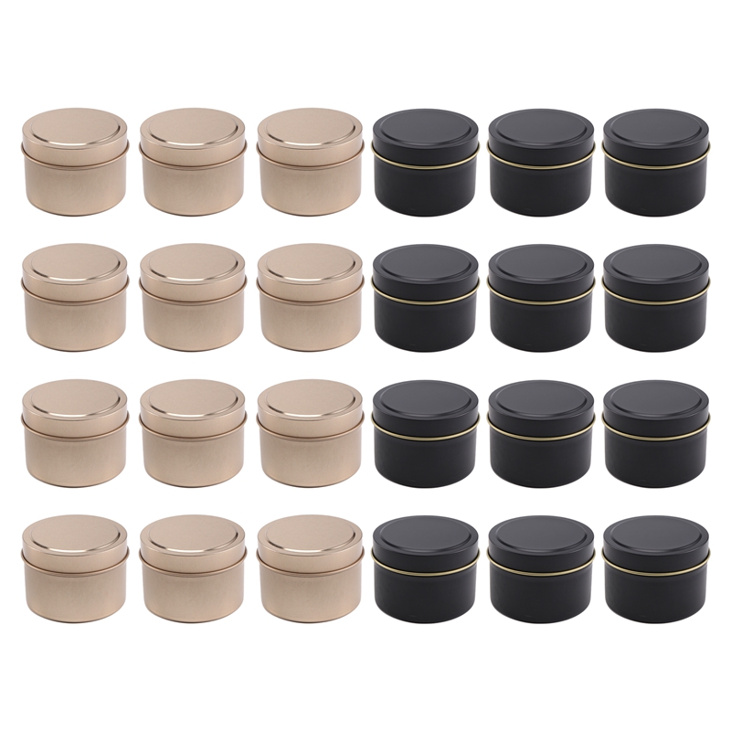 24 Pack Candle Tin Cans with L – Metal Tin Lid 4Oz recenzja i cena