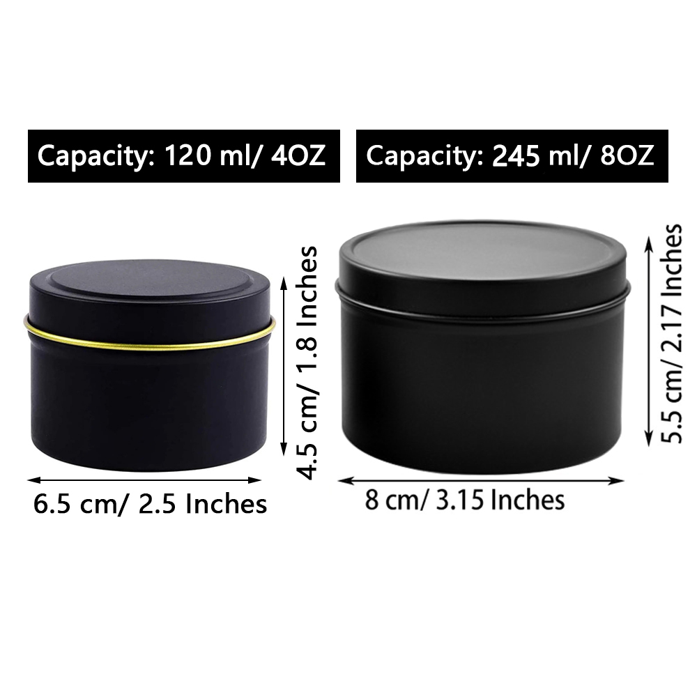 4oz/ 8oz Candle tins with lids – Candle Supplies Jars recenzja i cena