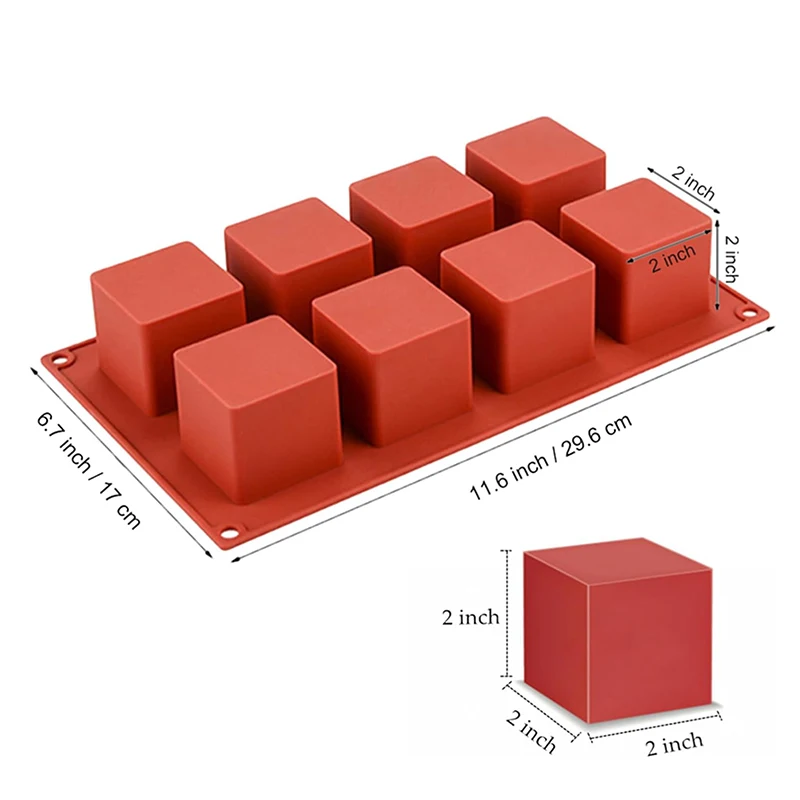 8 Cavity Square Mousse Cake Mo – Candle Supplies Eu recenzja i cena