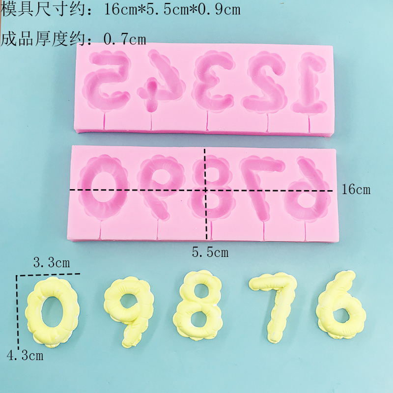 Arabic numeral silicone mold D – Candle Supplies Eu recenzja i cena