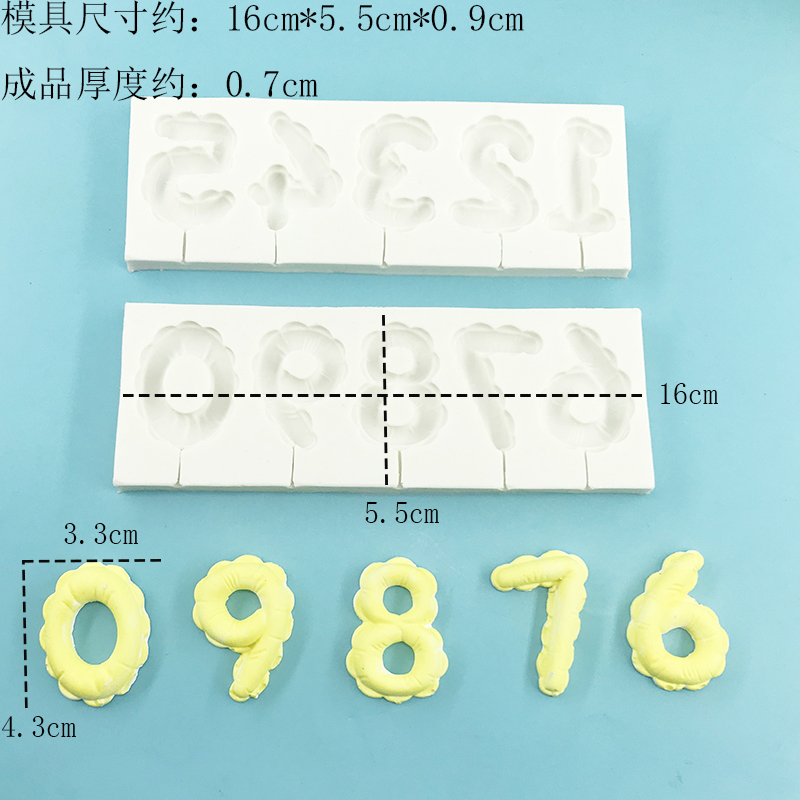 Arabic numeral silicone mold D – Candle Supplies Eu recenzja i cena