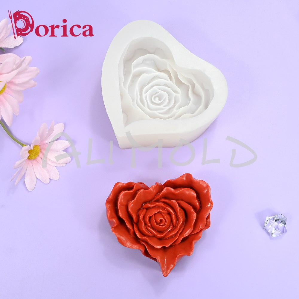 Rose Heart Silicone Candle Mol – Candle Supplies Eu recenzja i cena