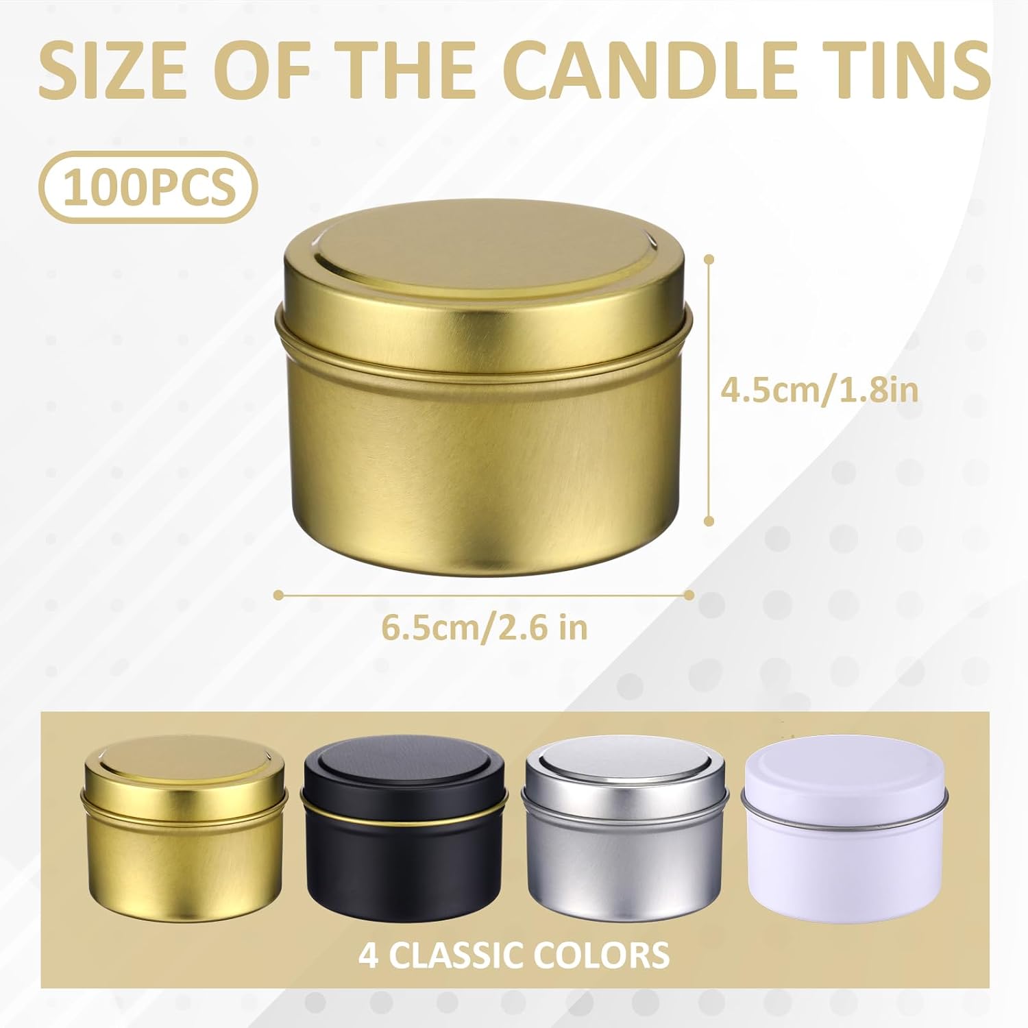 100 Pcs 4oz Candle Tins with L – Metal Tin Lid 4Oz recenzja i cena