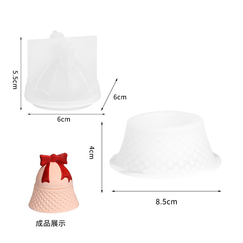 Christmas Bell Shaped Silicone – Candle Supplies Jars recenzja i cena