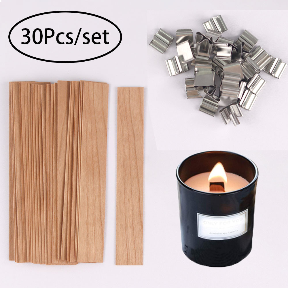 30pcs Wooden Candle Wicks Cand – Candle Supplies Jars recenzja i cena