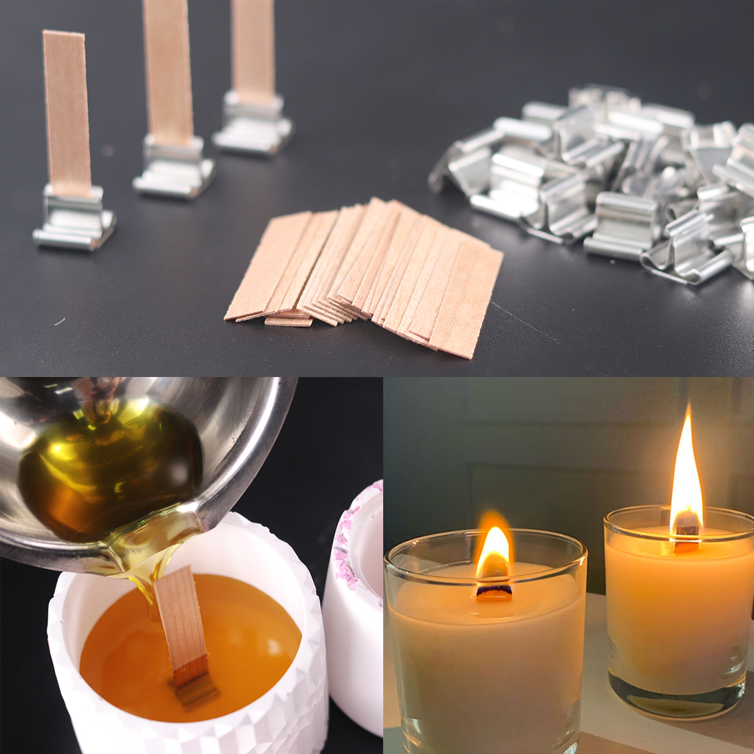 30pcs Wooden Candle Wicks Cand – Candle Supplies Jars recenzja i cena