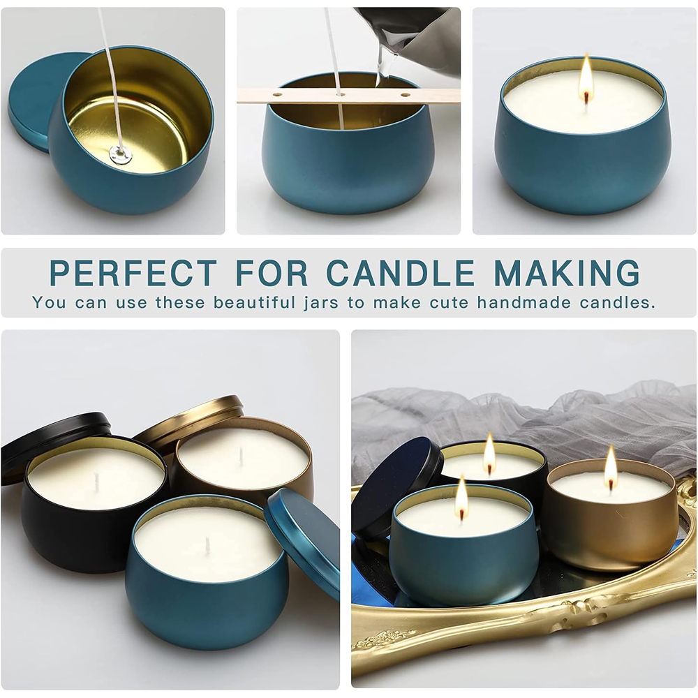4oz 8oz Candle Containers with – Metal Tin Lid 4Oz recenzja i cena