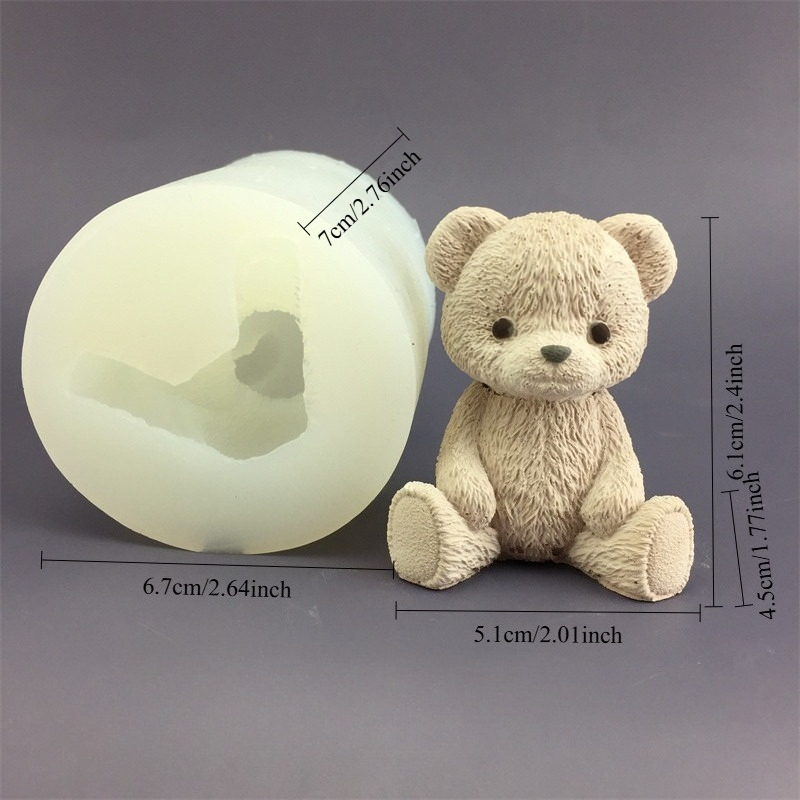 Cute Bear Honey Jar Silicone C – Candle Supplies Jars recenzja i cena