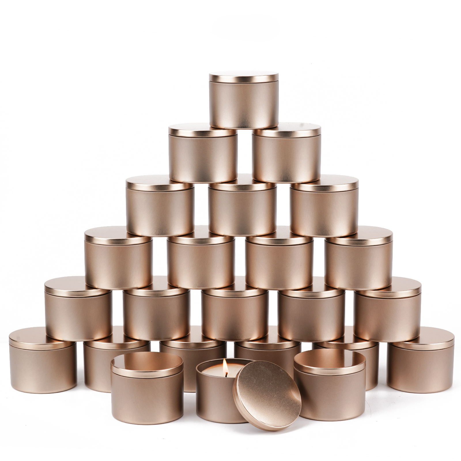 12/24-Pack rose Metal Candle T – Metal Tin Lid 4Oz recenzja i cena