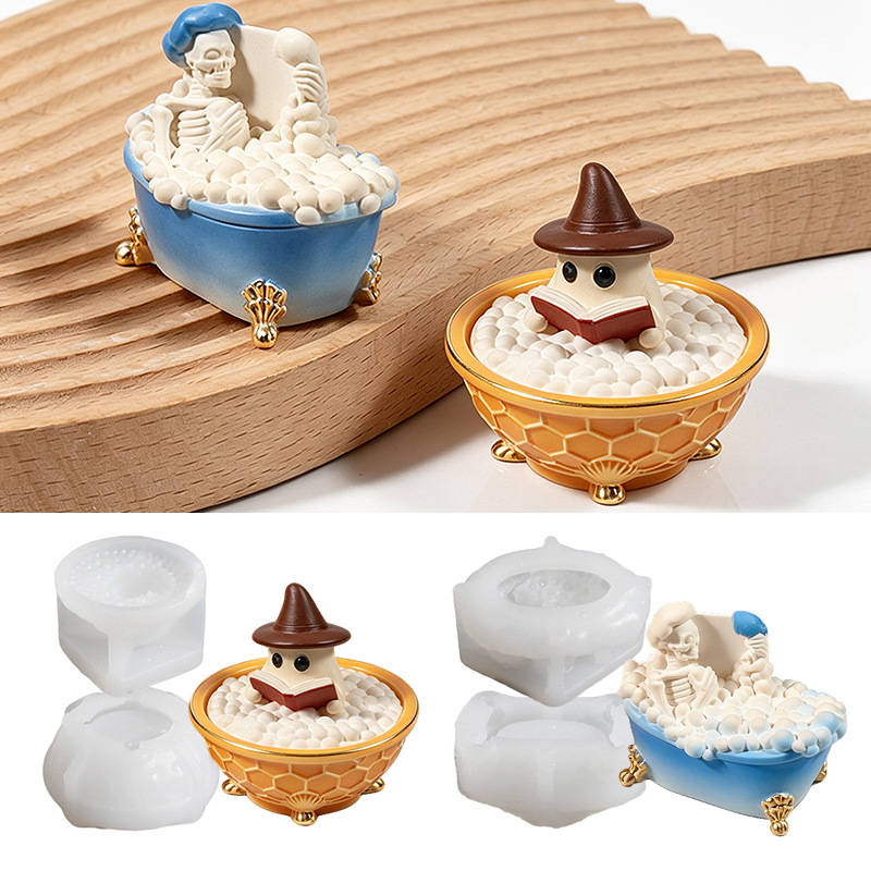 Human Skeleton Ghost Bathtub S – Candle Supplies Jars recenzja i cena