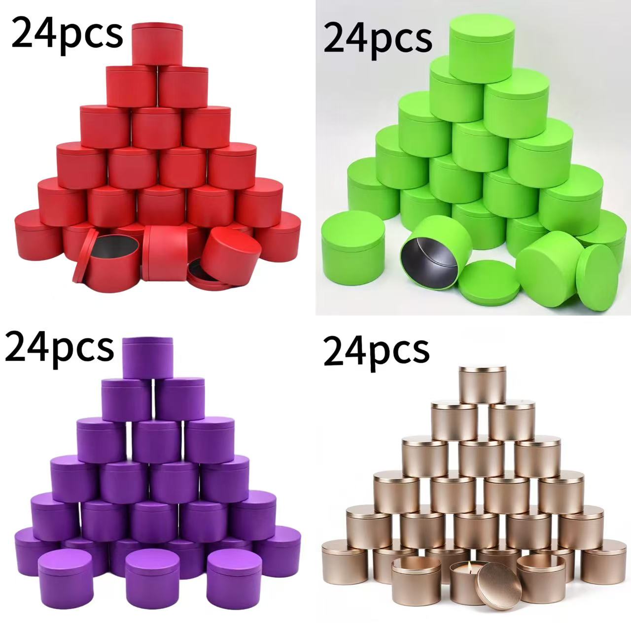 24-Pack 8oz/4oz in 4 colors Me – Metal Tin Lid 4Oz recenzja i cena